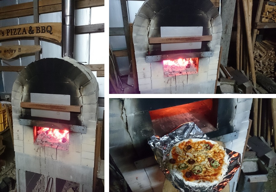 ピザを焼く石窯用のスチール製の蓋・・・広島県安芸高田市へ