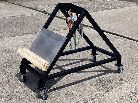「側溝の蓋持ち上げ機」特注仕様